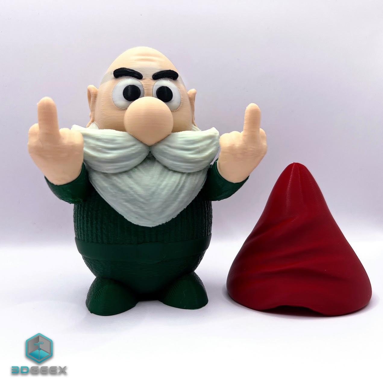 Middle Finger Gnome 3d model