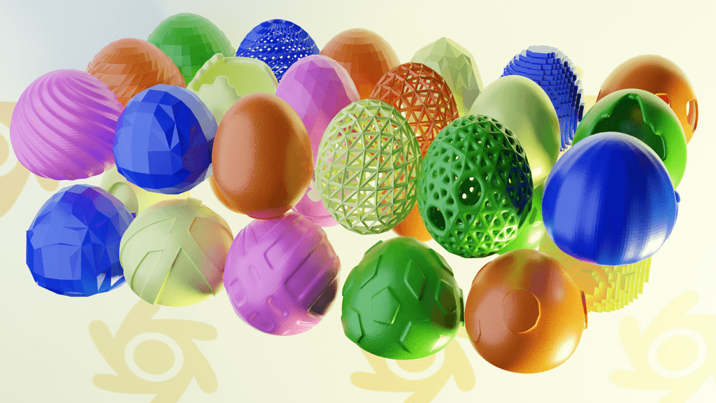Easter Eggs (Partial collection) 3d model