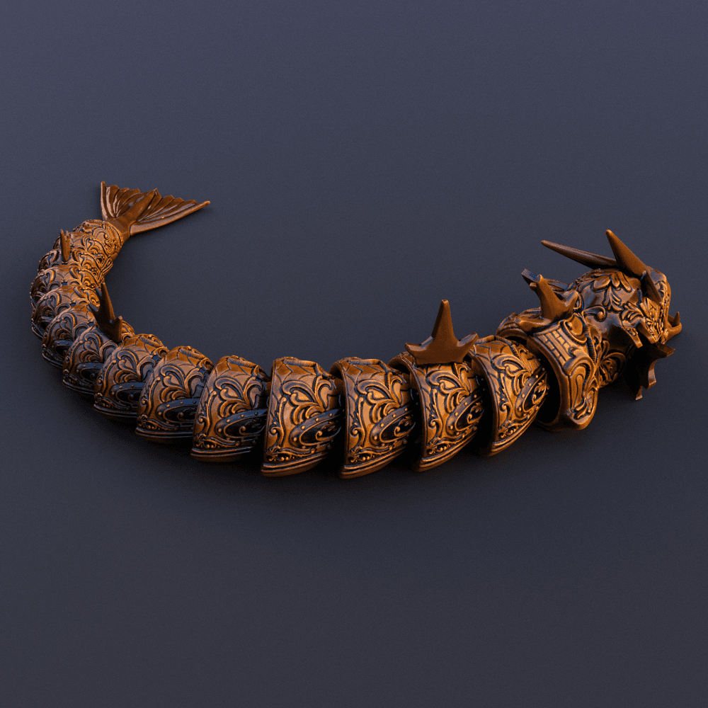 Articulating Ornamental Gyarados 3d model