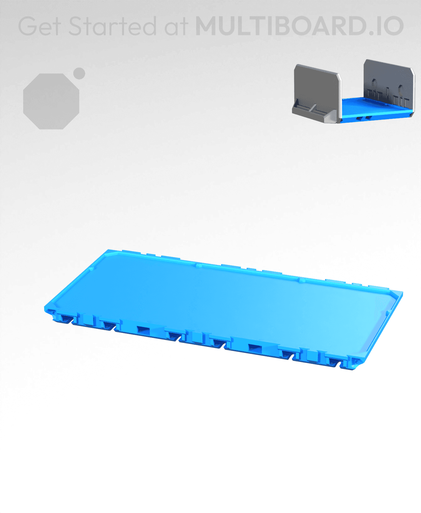 3x1.5-Deep - Plain - Multibin Drawer Base 3d model