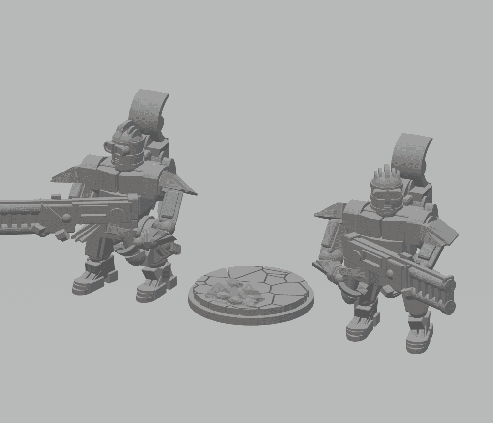 FHW: Laxoit Radio Sergeant with P-wave Rifle 3d model