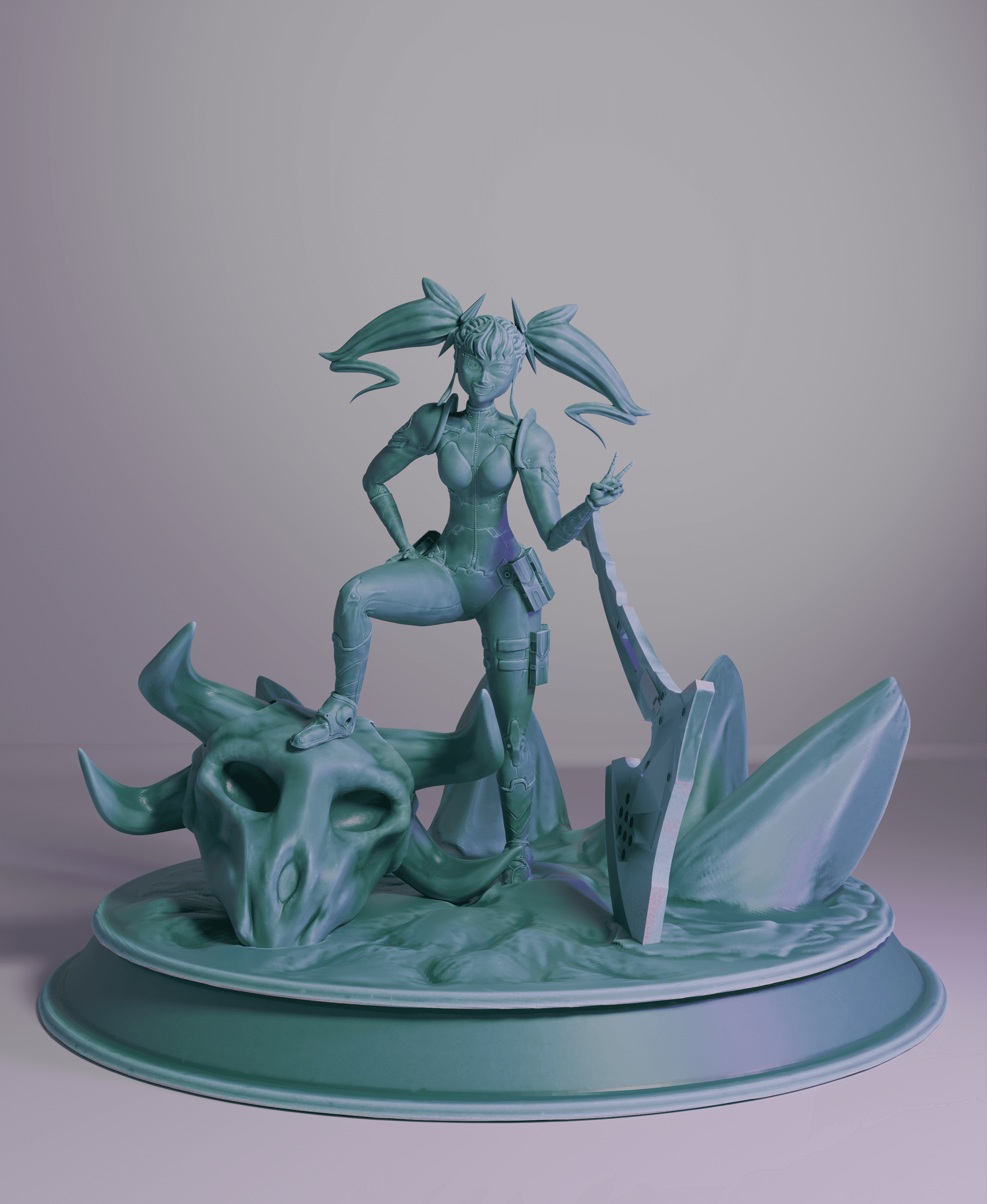 Kaiju no 8 - Kikoru Shinomiya - Anime figure 3d model