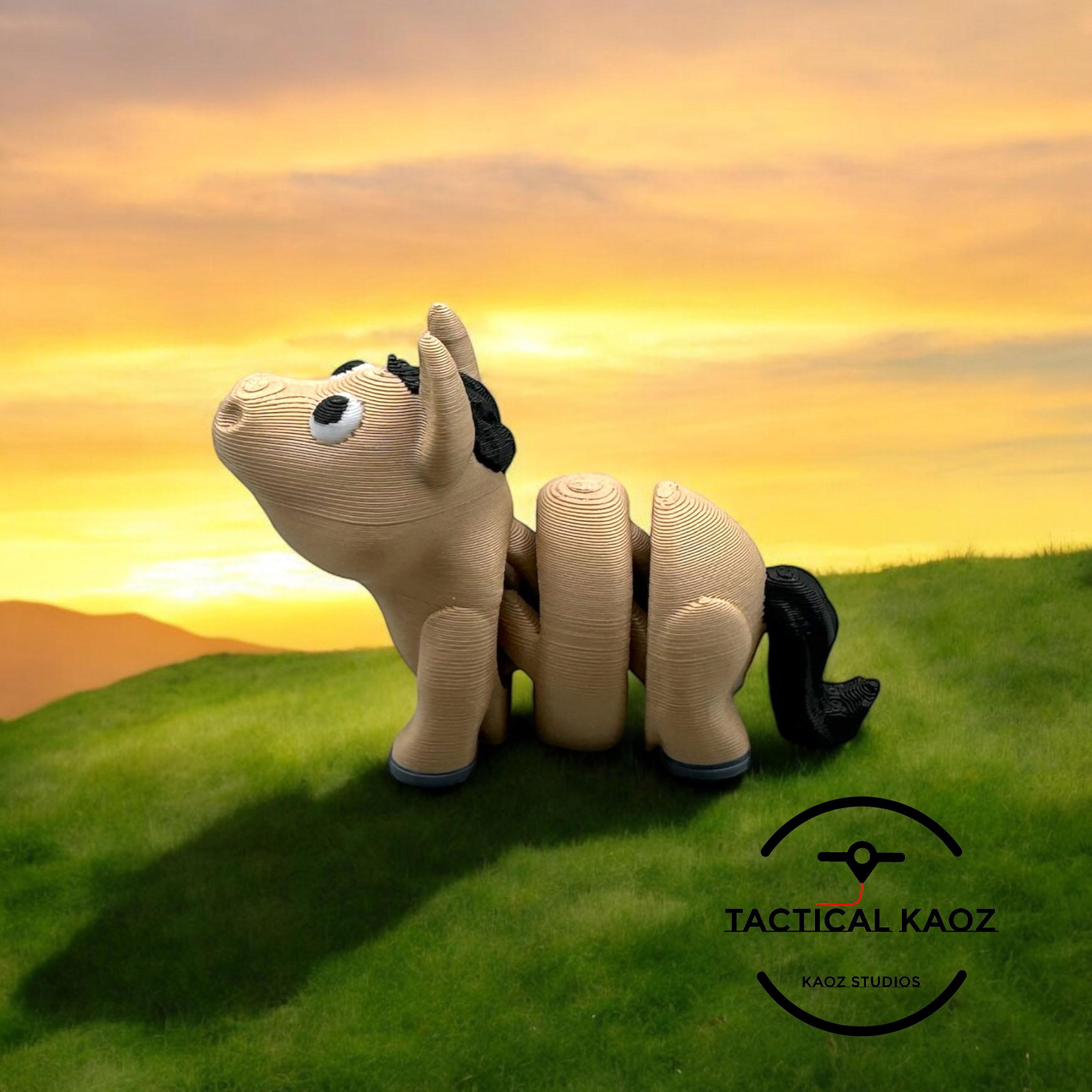 My Wiggle Pony - Articulating Flexy Horse - Pony Mini 3d model