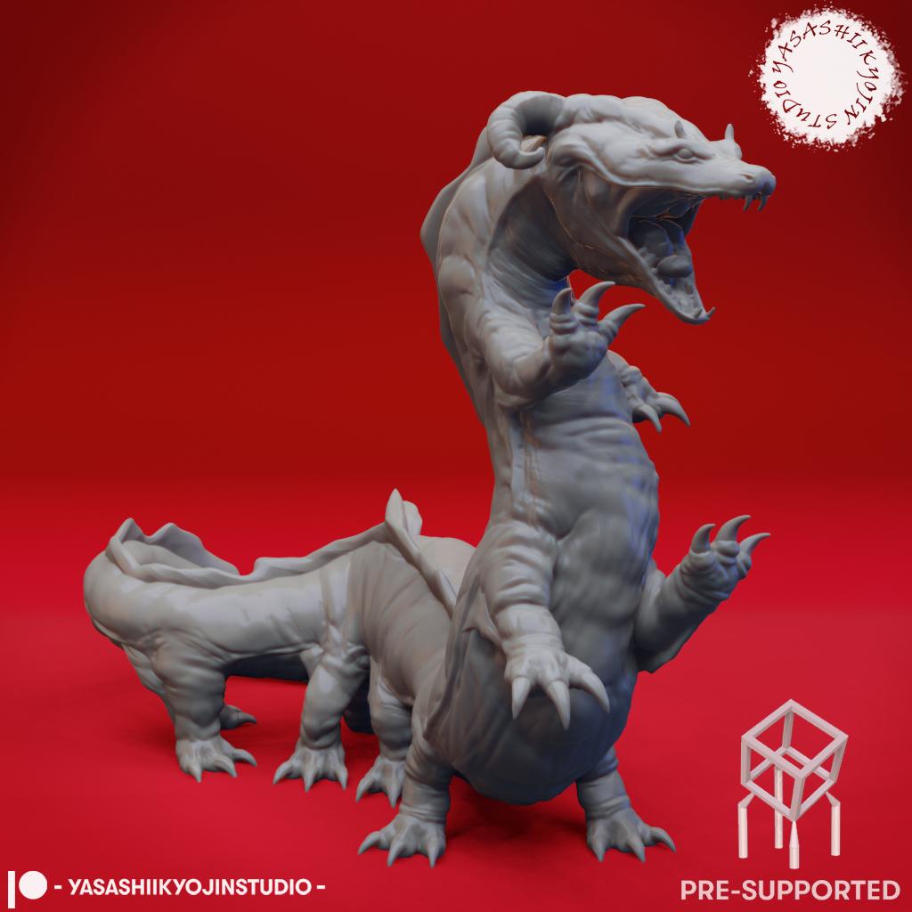Behir - Tabletop Miniature (Pre-Supported) 3d model
