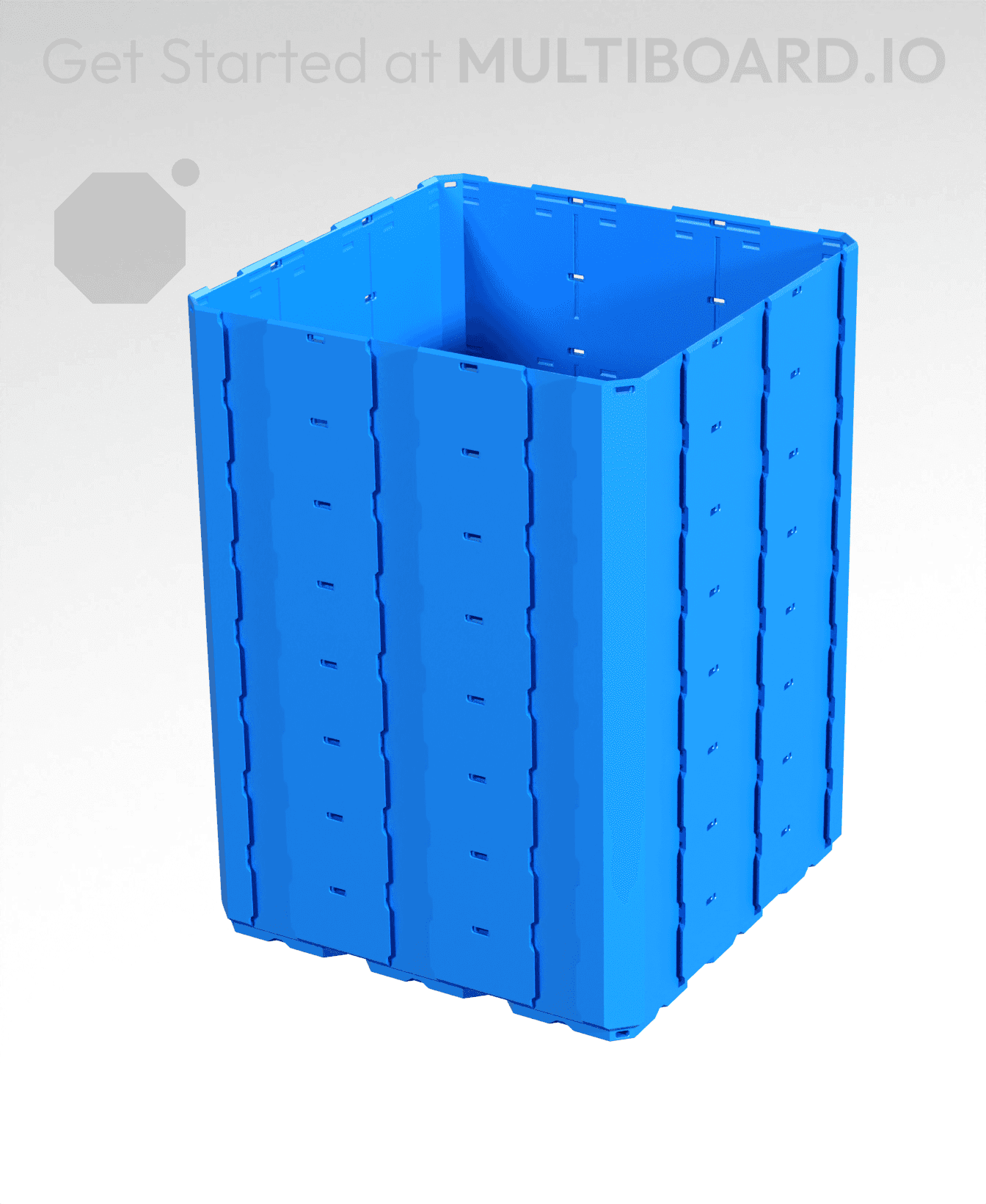 3x3x4 - Full Multipoint Rail - Multibin Shell 3d model