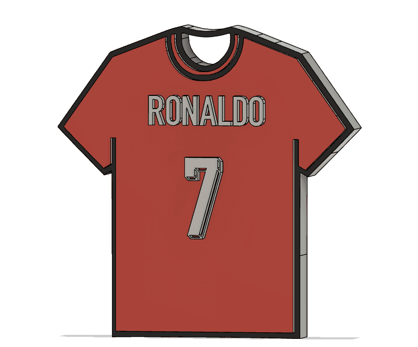  CR7 Euro24 Keychain 3d model