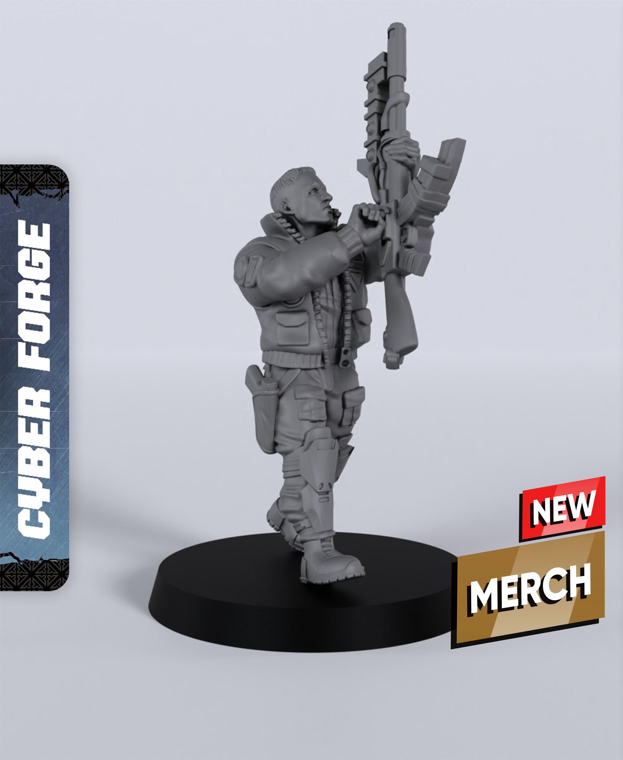 Franz Linda - With Free Cyberpunk Warhammer - 40k Sci-Fi Gift Ideas for RPG and Wargamers 3d model