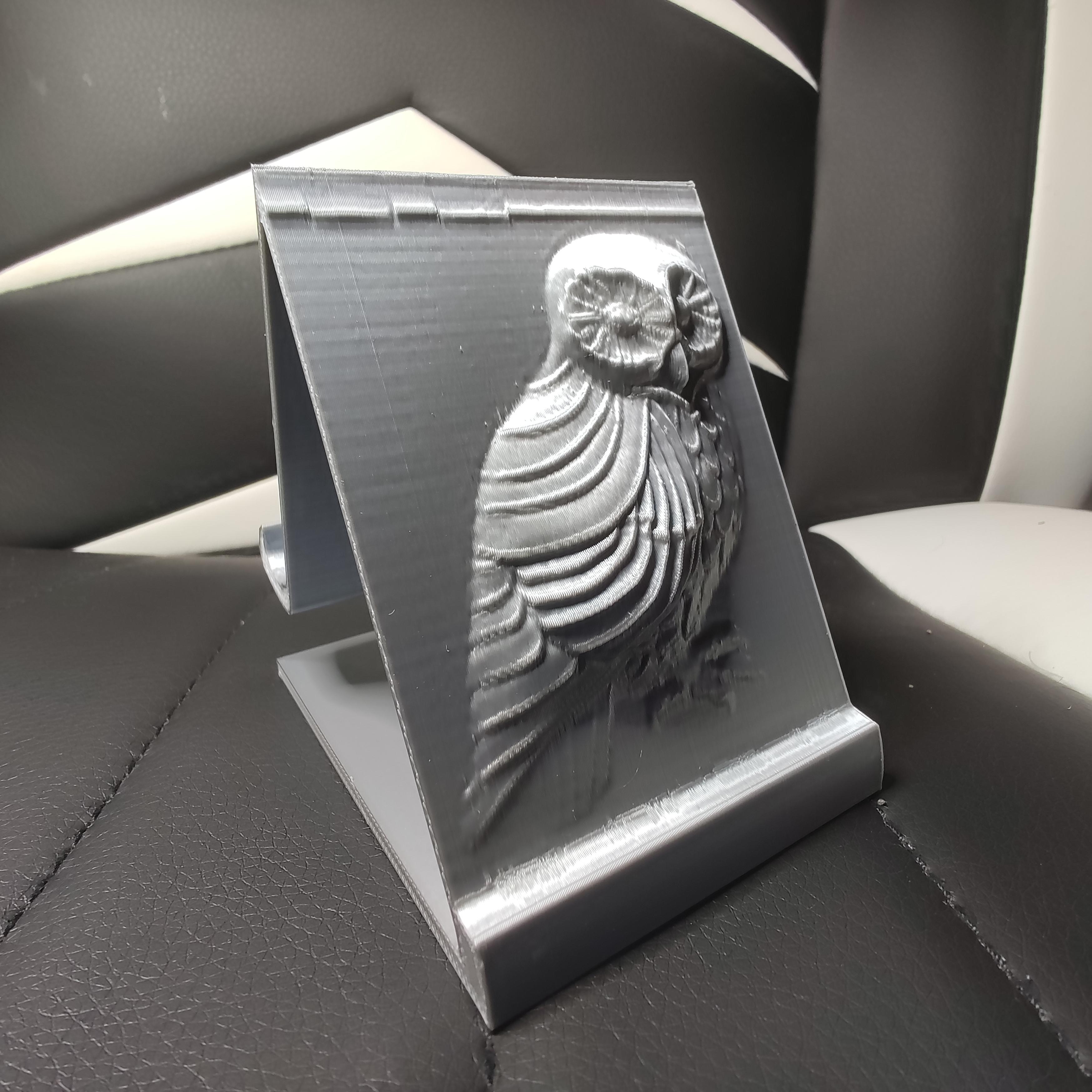Phone stand Owl 3d model