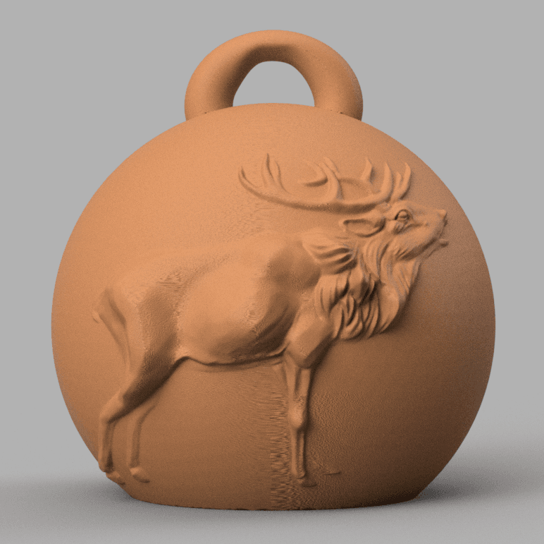 Christmas ball Deer 3d model