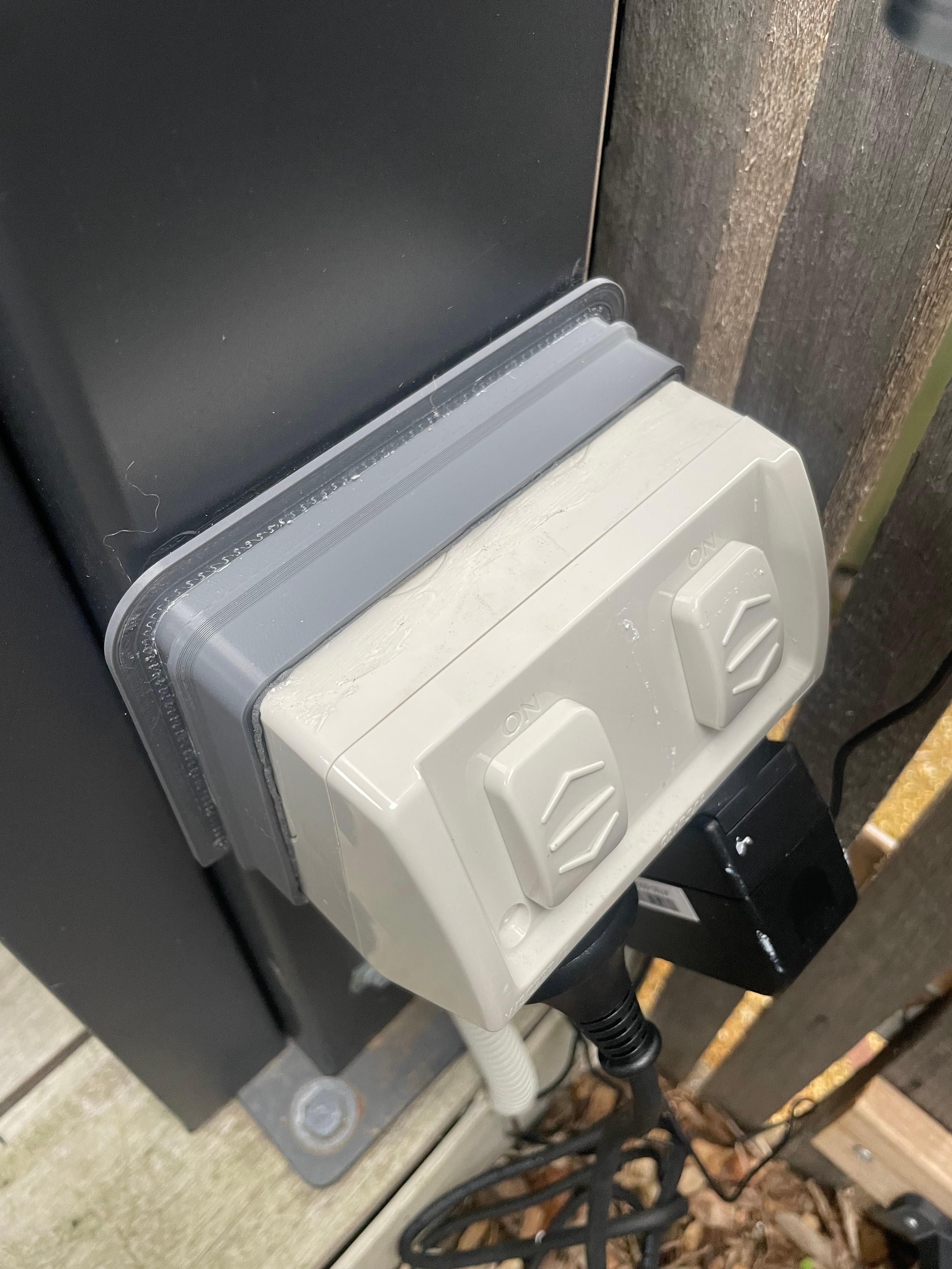 Weather Shield for Outside Power Outlet 3d model