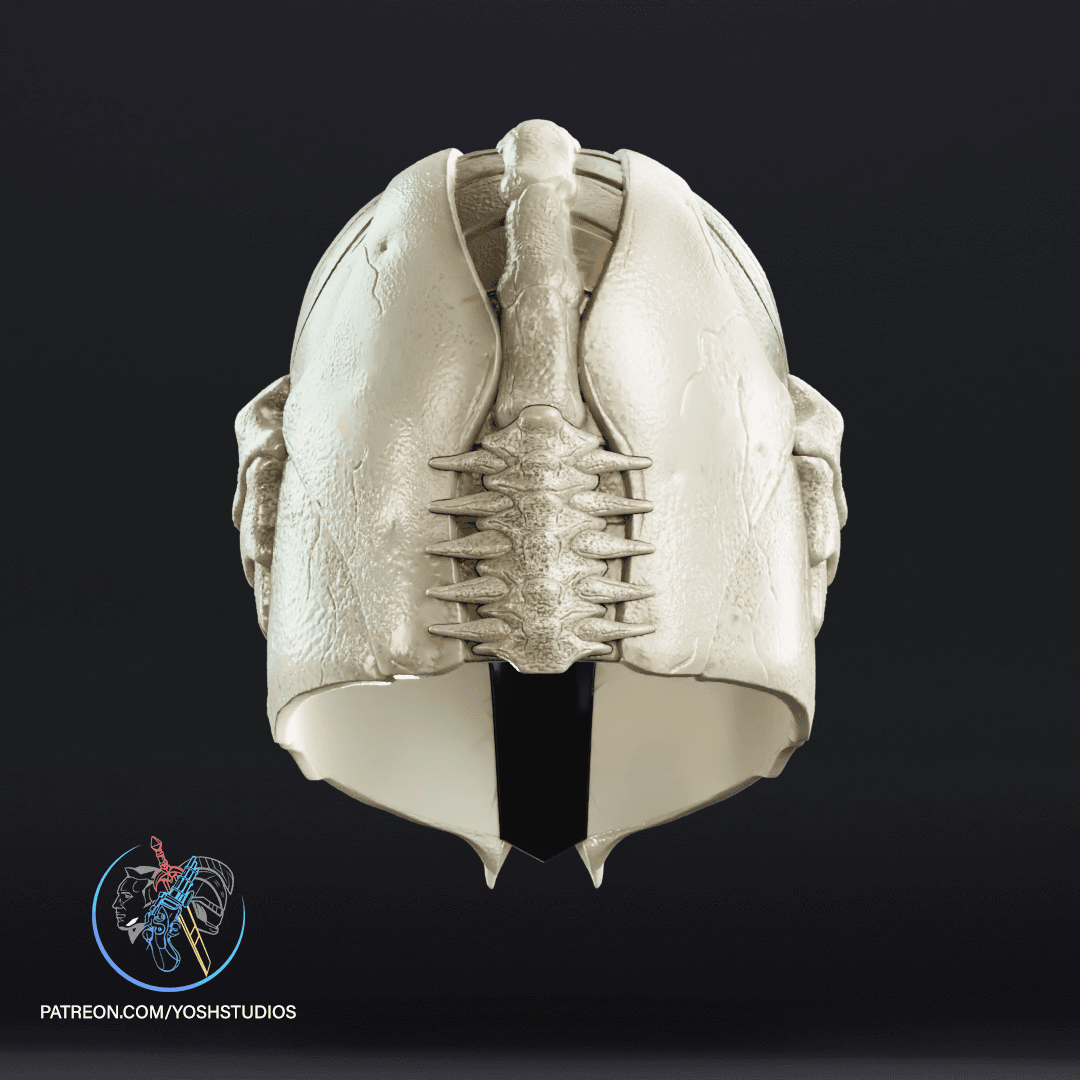 Skull Boba Fett Mando Helmet 3D Printer File STL 3d model