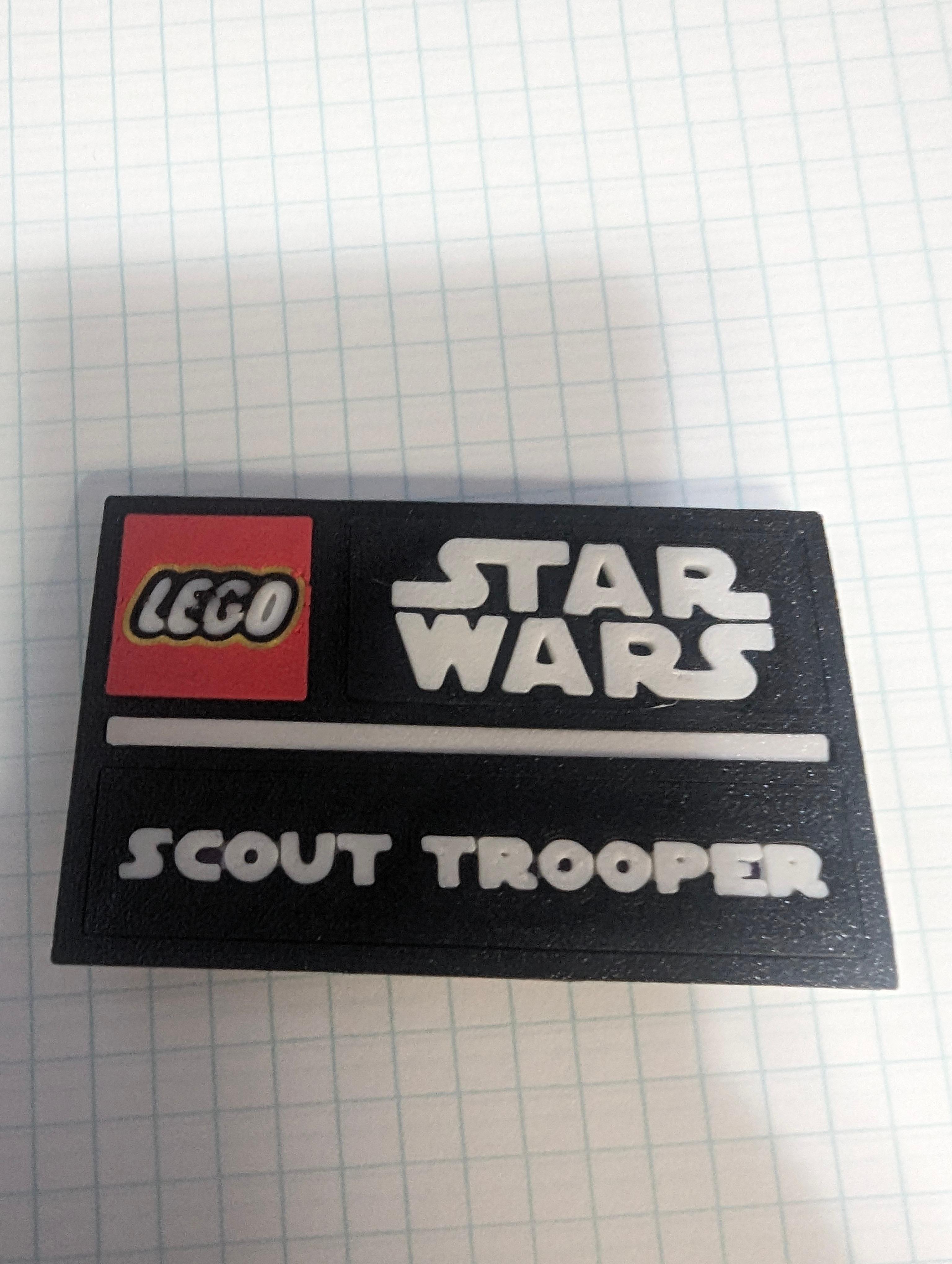 Scout Trooper Complete Nameplate Assembly 3d model
