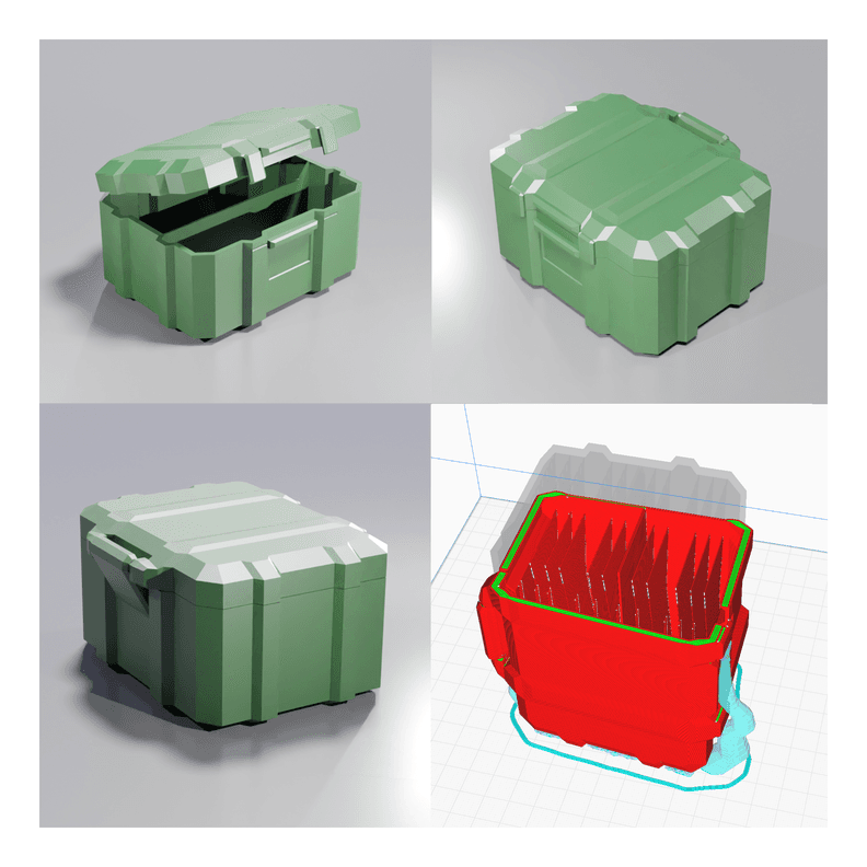 3D model Rugged Polyethylene Storage Bin 50 Gallon - TurboSquid