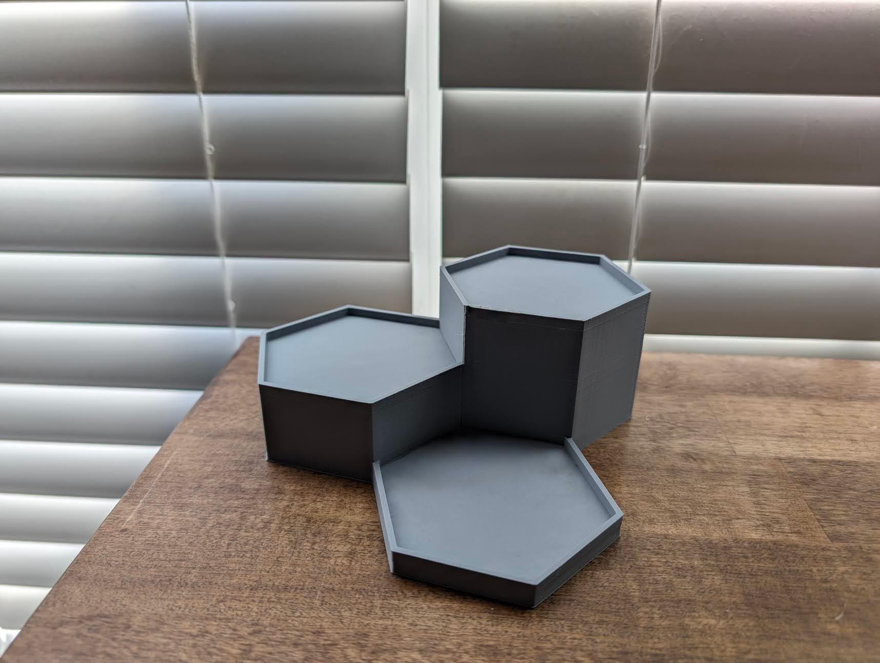 Hexagon Terraced Stand / Succulent Stand 3d model