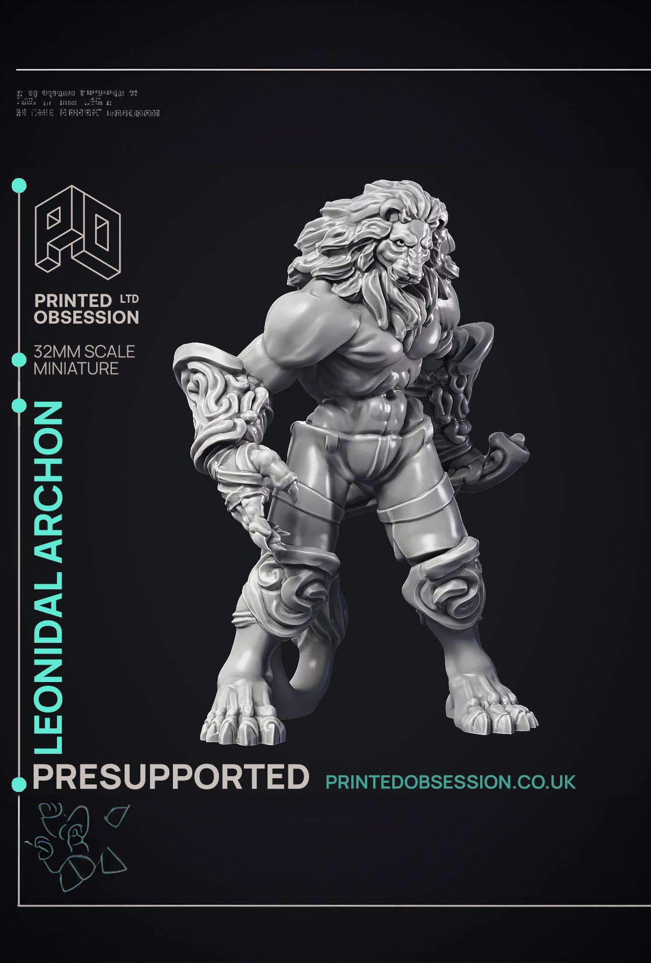 Leonidal - Agathion - PRESUPPORTED - Heaven Hath no fury - 32mm scale  3d model