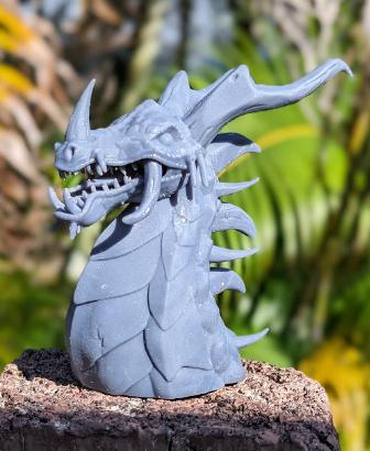 Woodland Dragon Bust 3d model