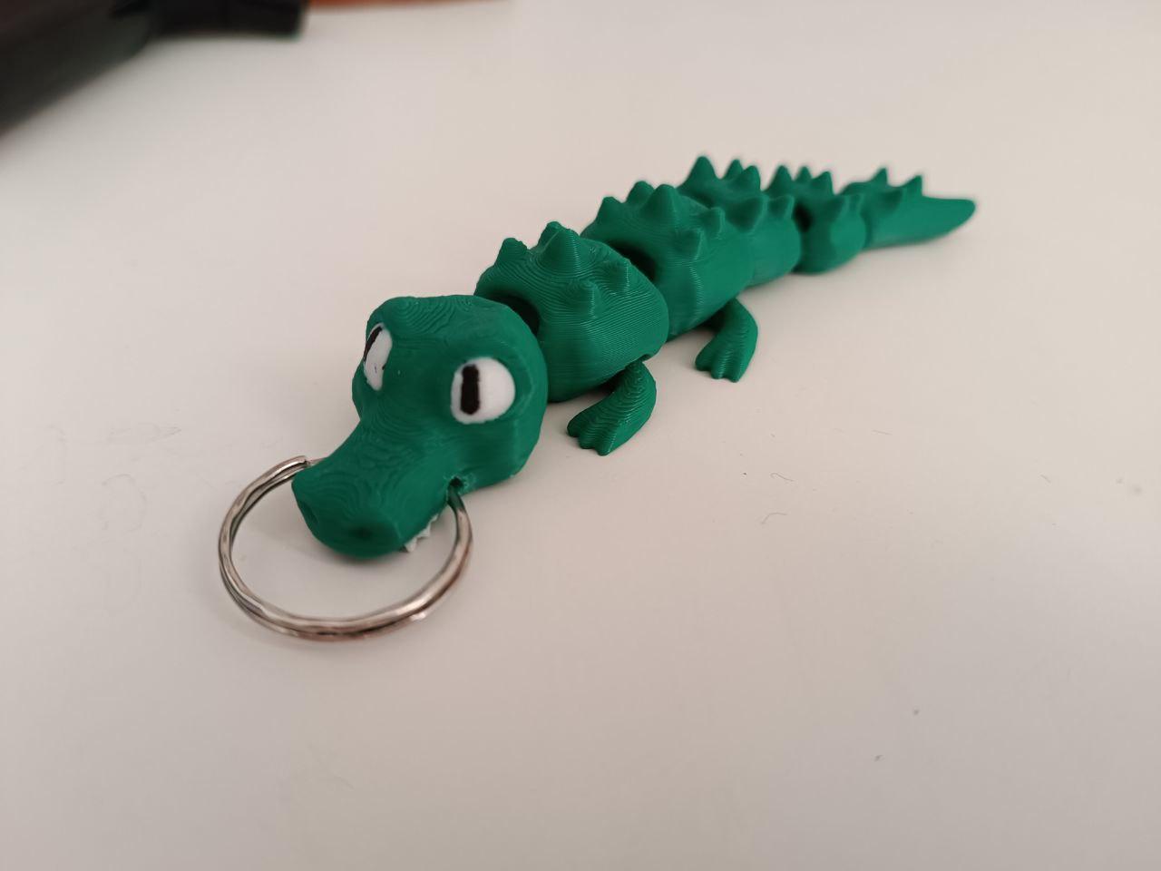 Crocodile Flexi Keychain 🐊 3d model