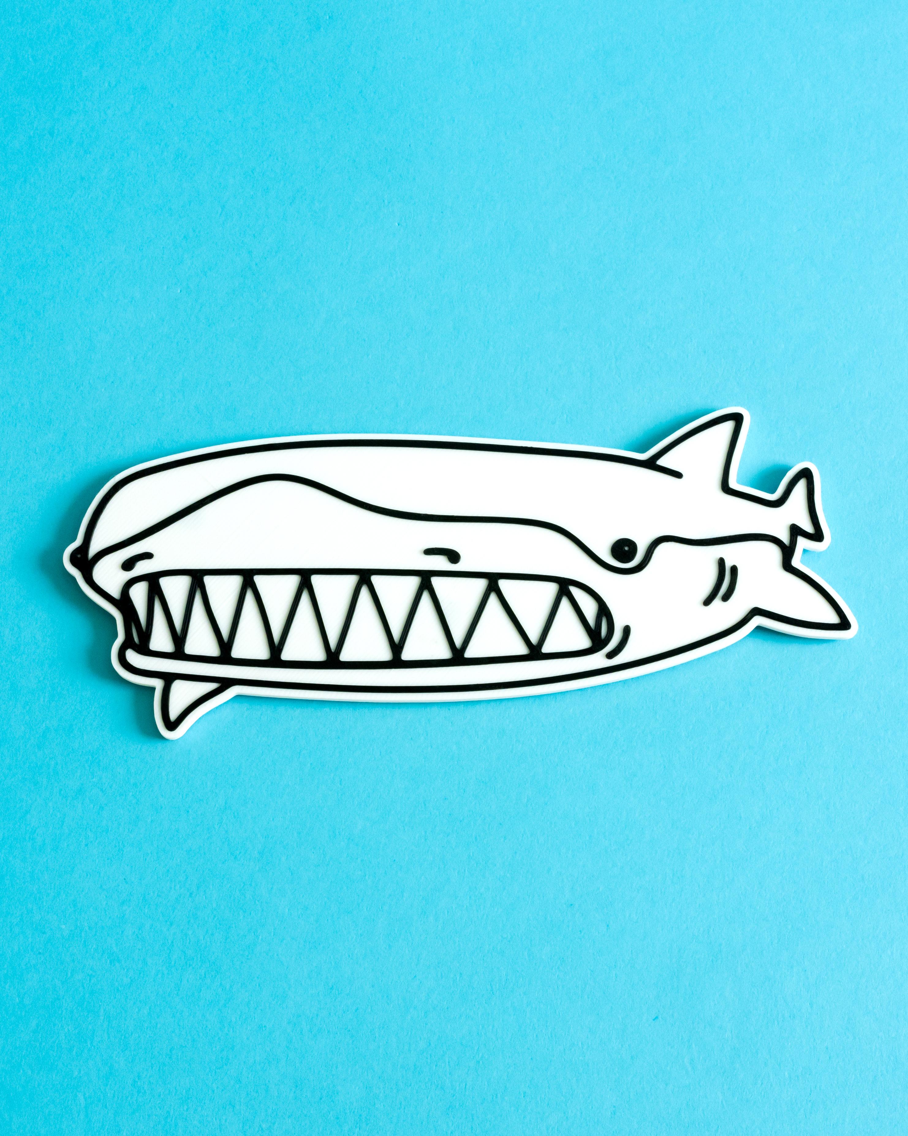 **FREEBIE** Great Wide Shark // Rejected Animals Decal 3d model