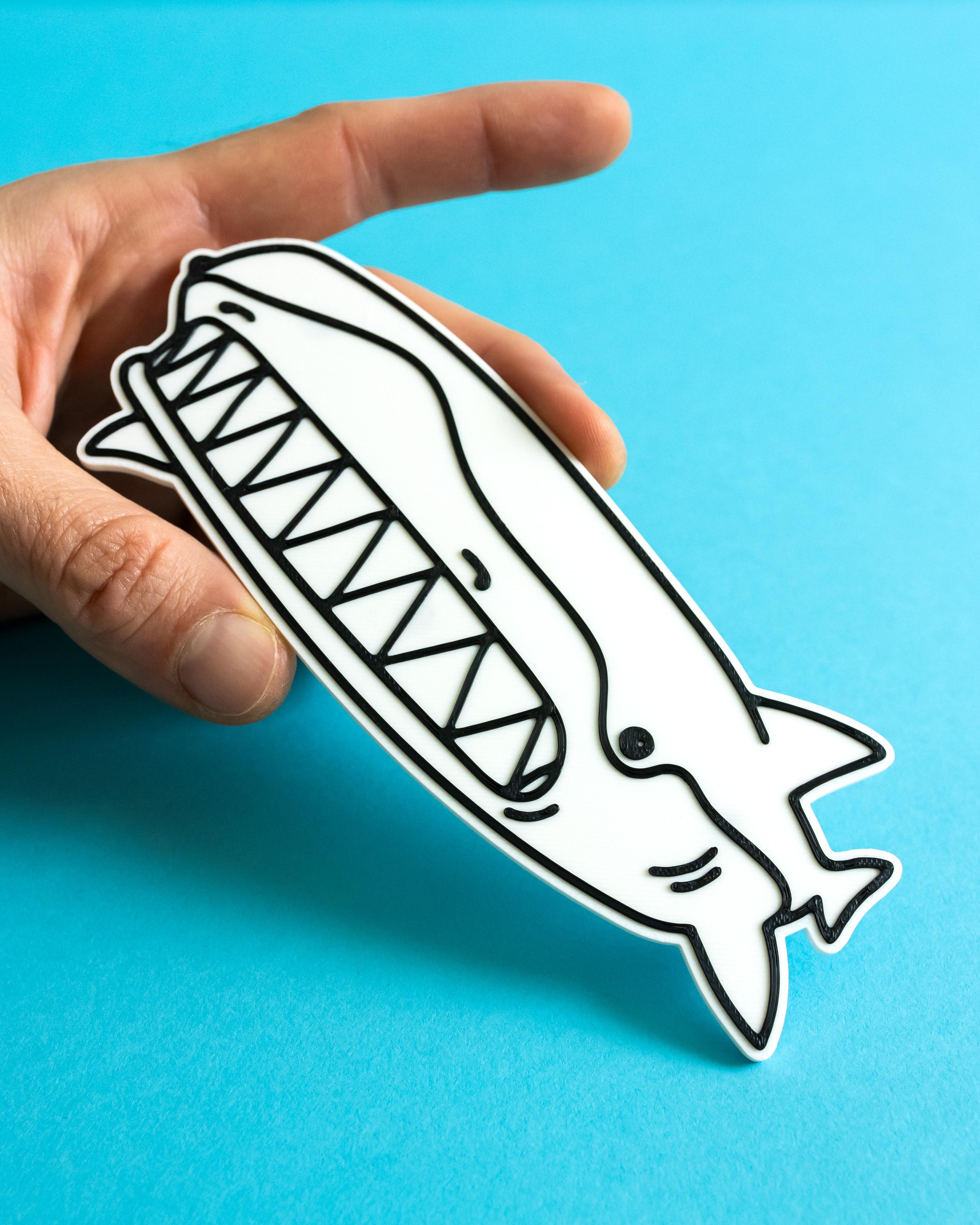 **FREEBIE** Great Wide Shark // Rejected Animals Decal 3d model