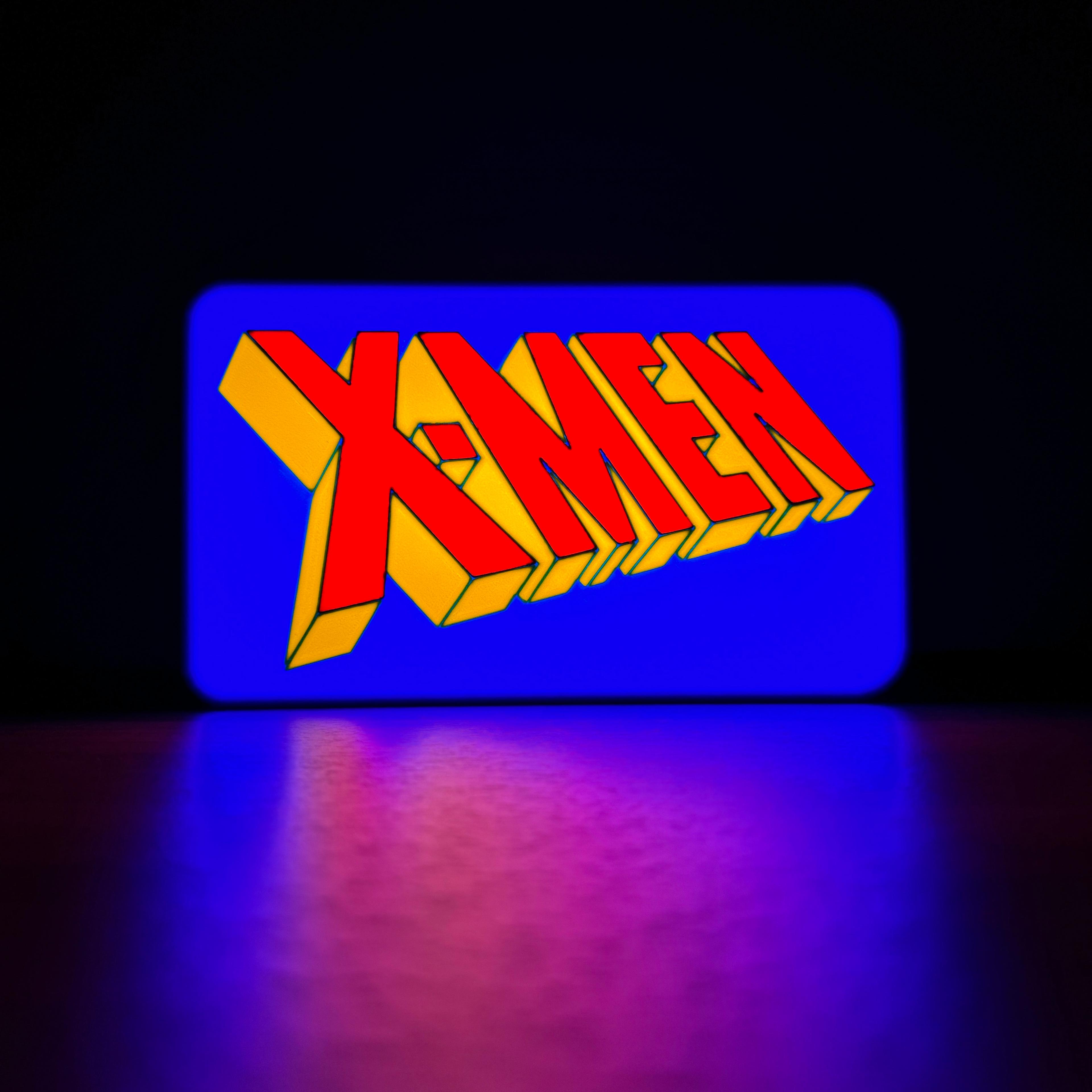 90's X Logo Light Box 3d model