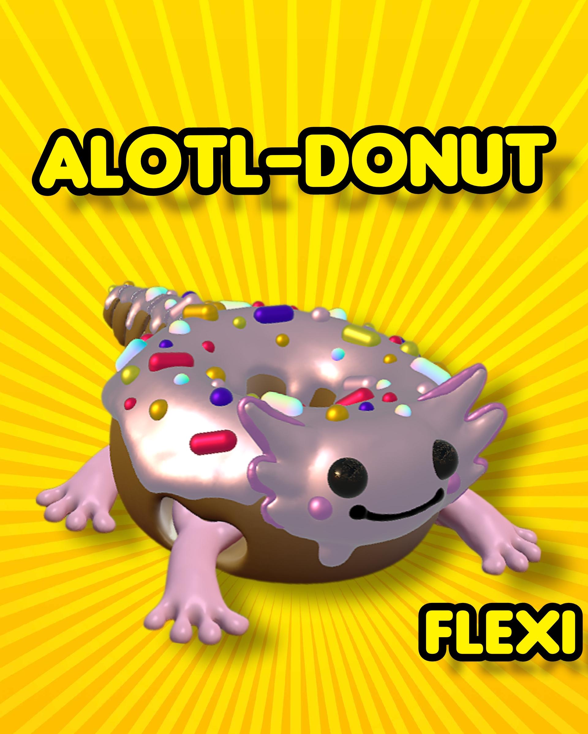 "Alotl-Donut" the Flexi Donut Axlotl 3d model