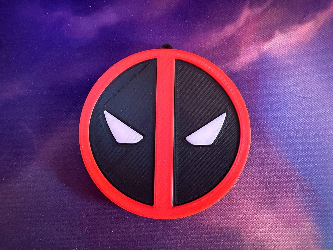 Deadpool keychain by parts 3d model