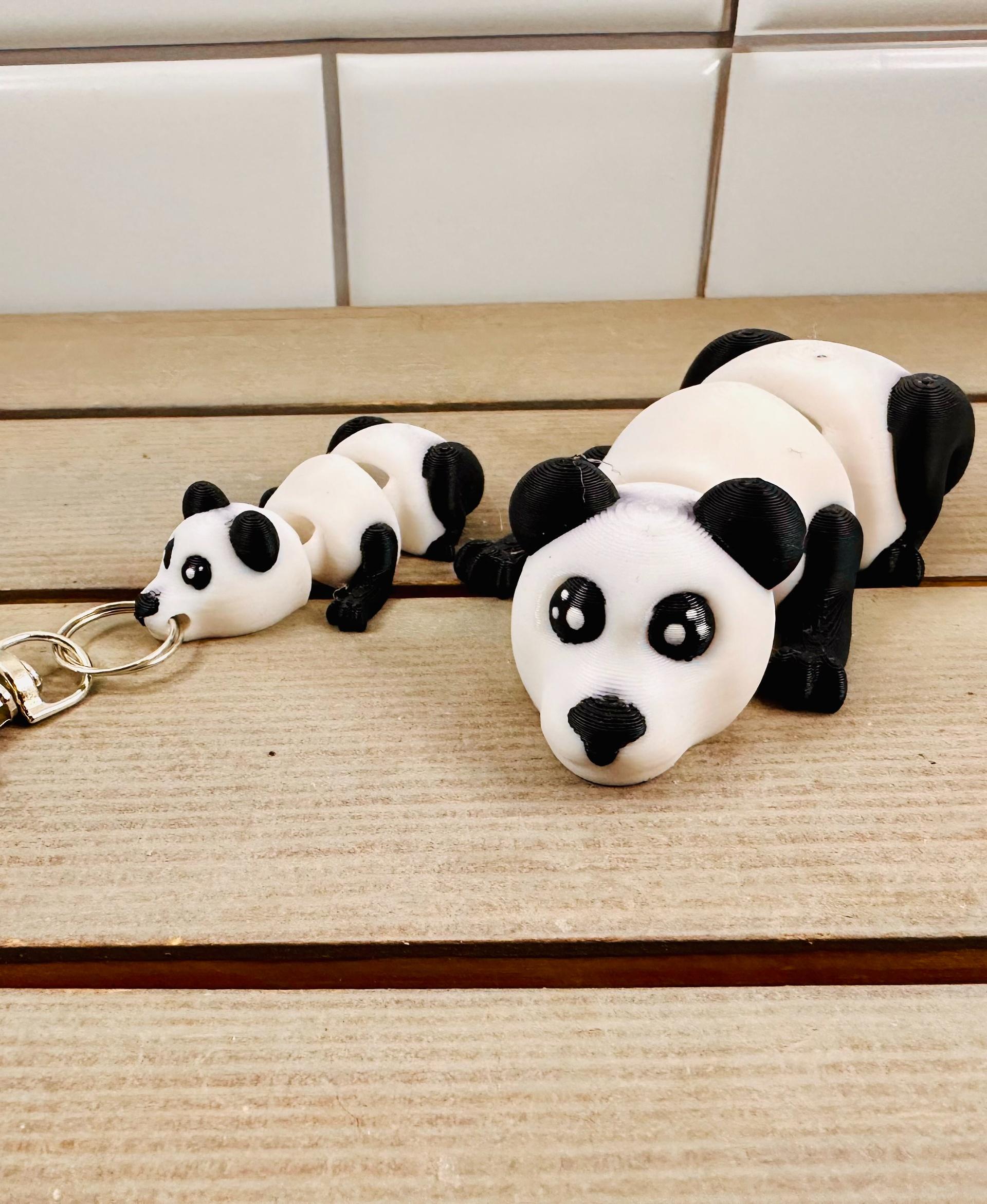 LFC Painted Panda w/ Keychain 3d model
