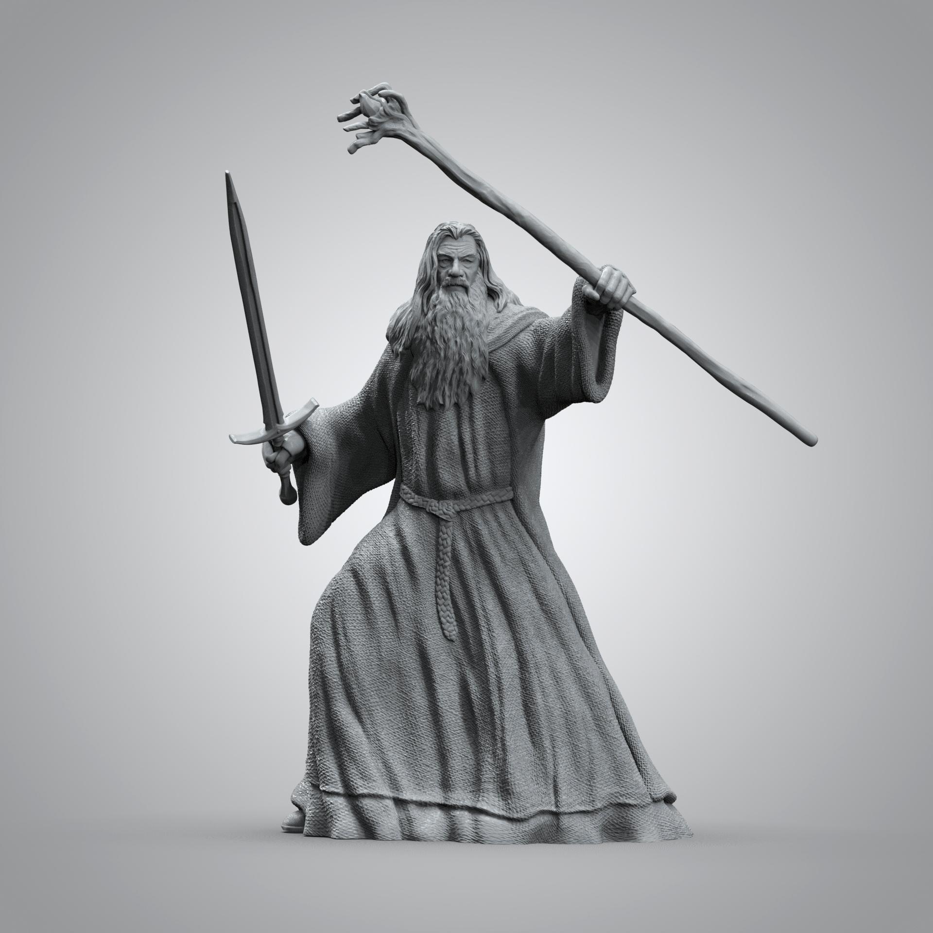 Gandalf Figure  3d model