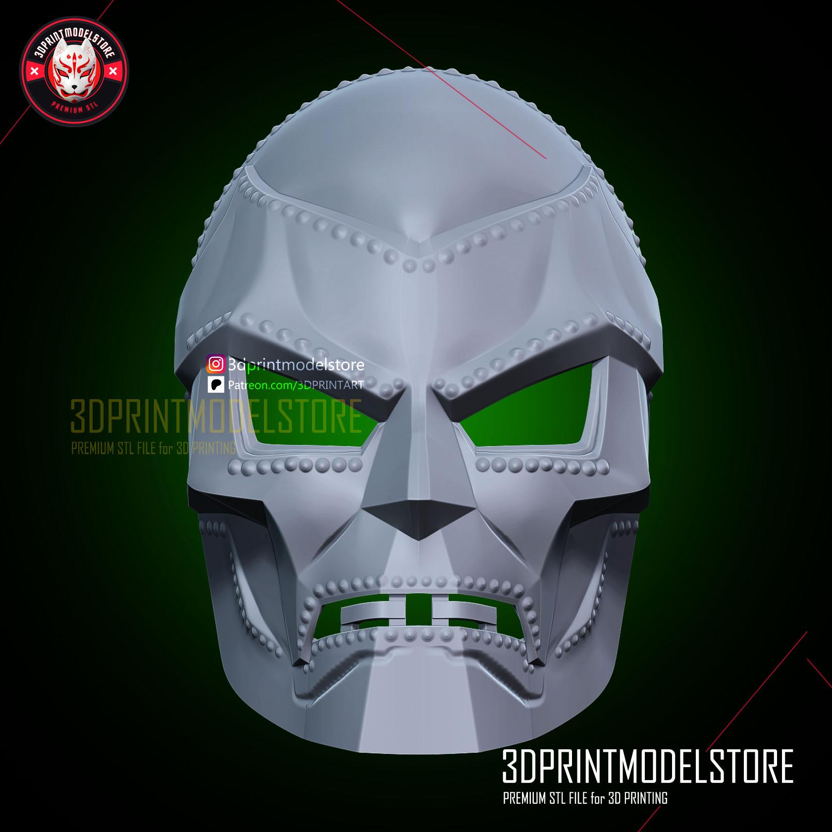 Dr Doom Mask - Marvel Doctor Doom Helmet -  Cosplay Props - FREE STL 3d model