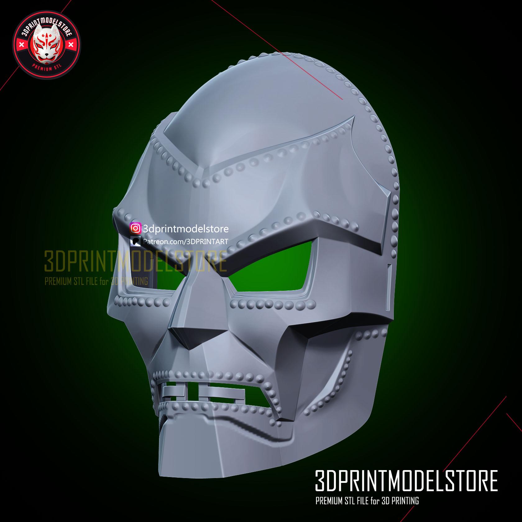 Dr Doom Mask - Marvel Doctor Doom Helmet -  Cosplay Props - FREE STL 3d model