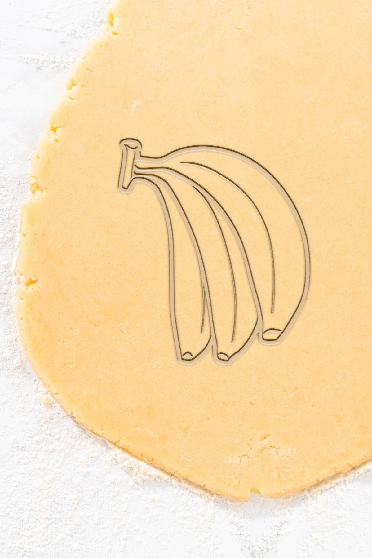 Banana Cookie Cutter, Biscuit Cutter 3d model