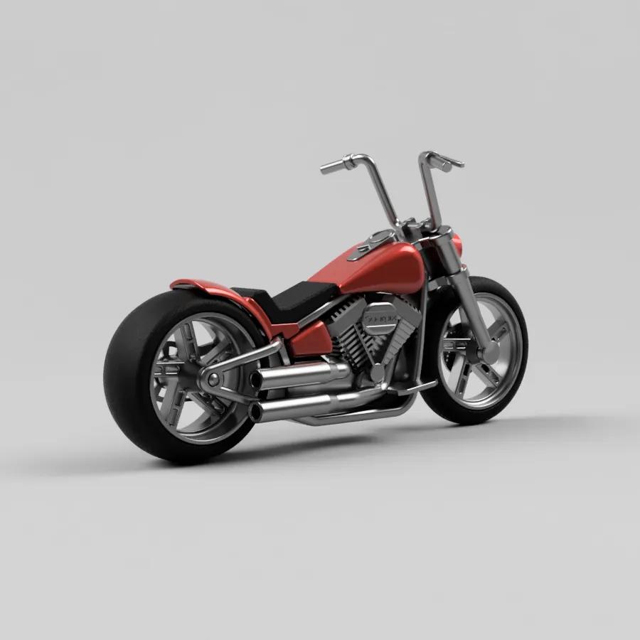 HD FAT BOY - MOTORCYCLE  3d model