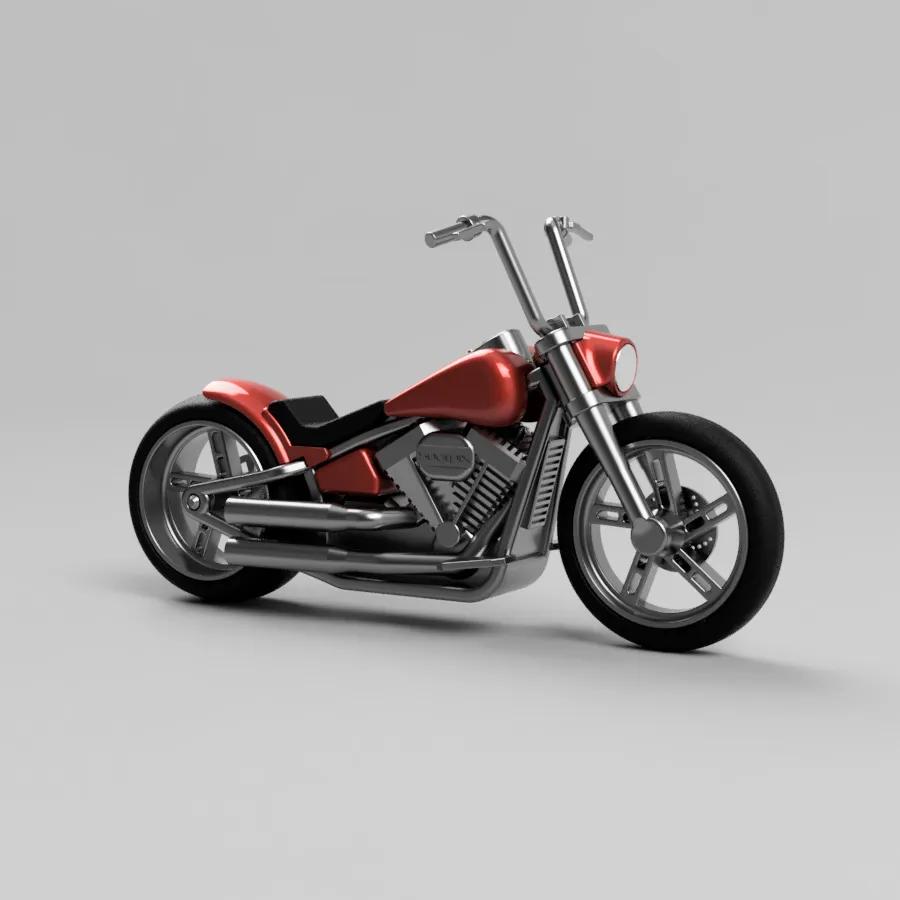 HD FAT BOY - MOTORCYCLE  3d model