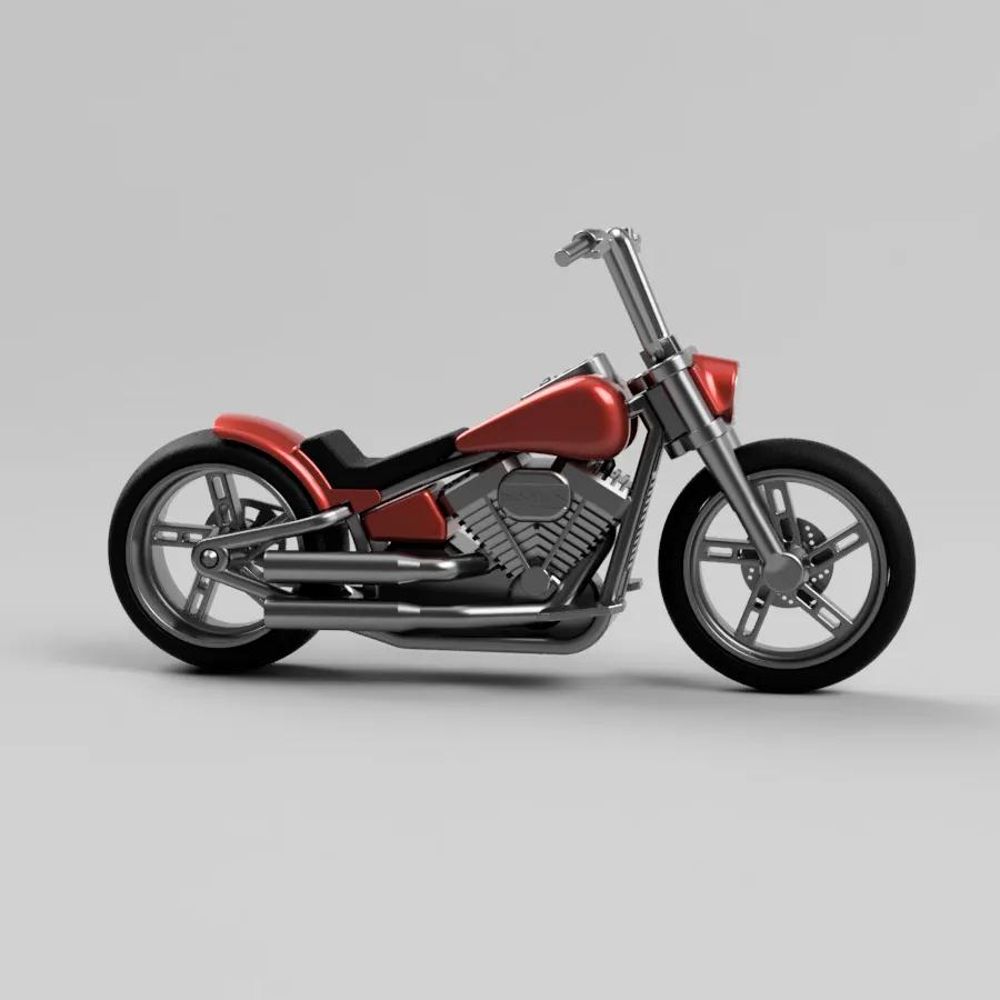 HD FAT BOY - MOTORCYCLE  3d model