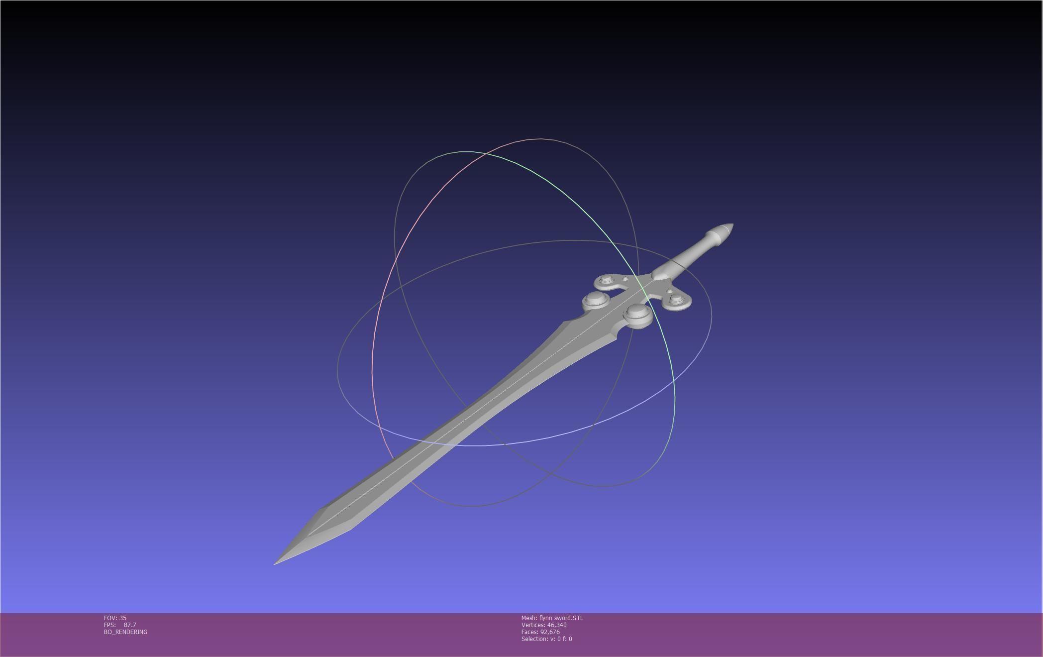 Tales of Vesperia Flynn Sword 3d model