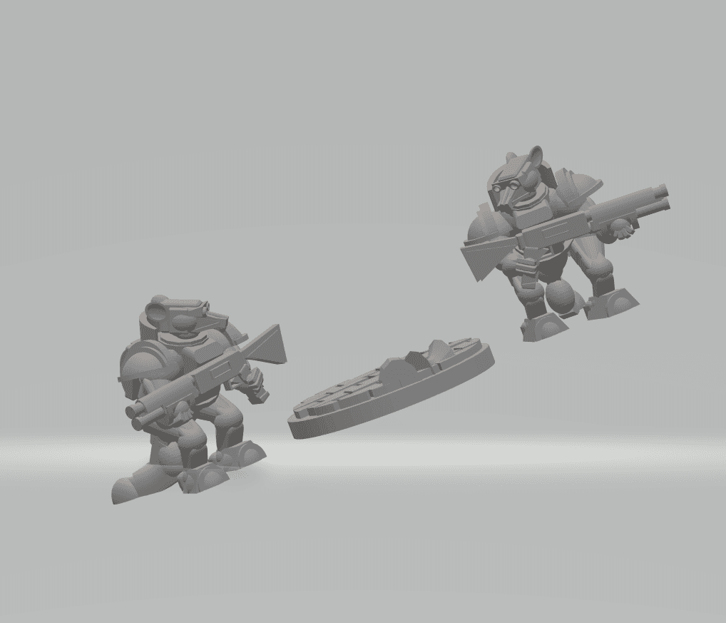 FHW: Tunnel Rats Basic Trooper with Single Trencher 3d model