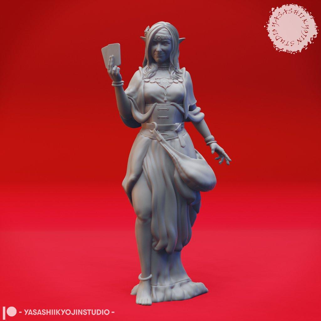 Fortune Teller - Tabletop Miniature 3d model