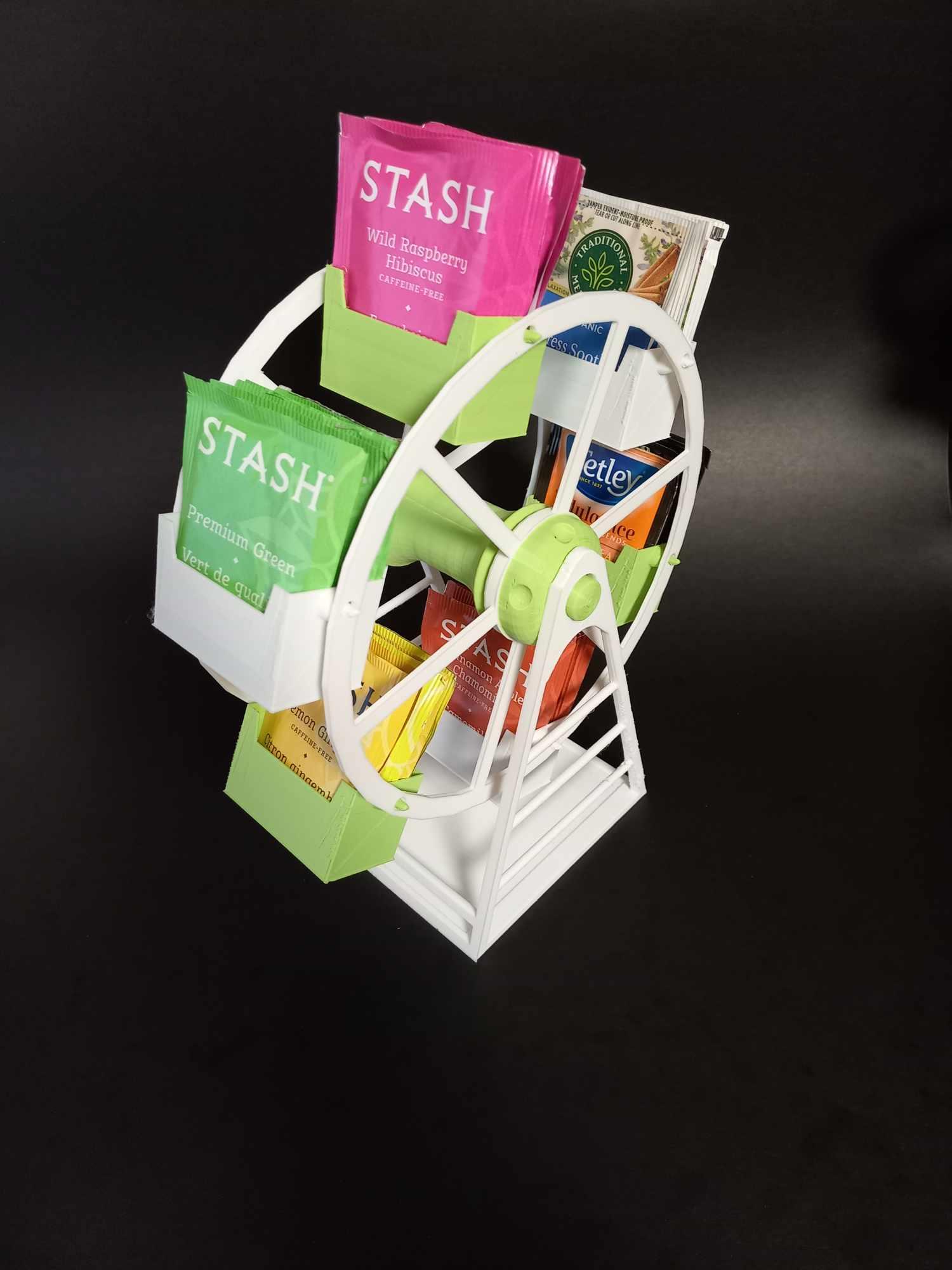 Teabag Ferris Wheel (The Teabagger) - Easy to print - Easy to assemble 3d model