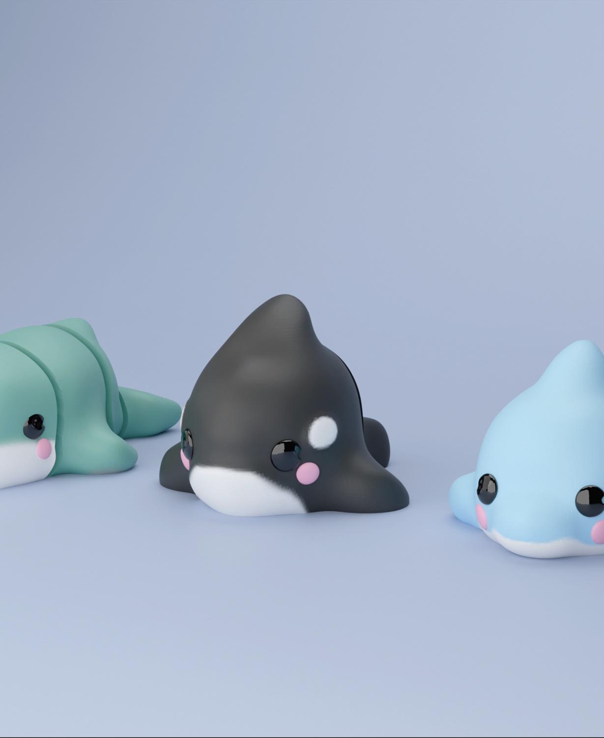 3D Flexi Sperm Whale Keychain (Limited Time Free) 3d model
