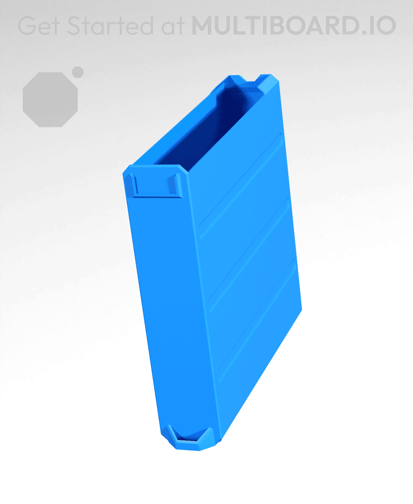 1x4x4-Deep - Multibin Simple Drawer 3d model