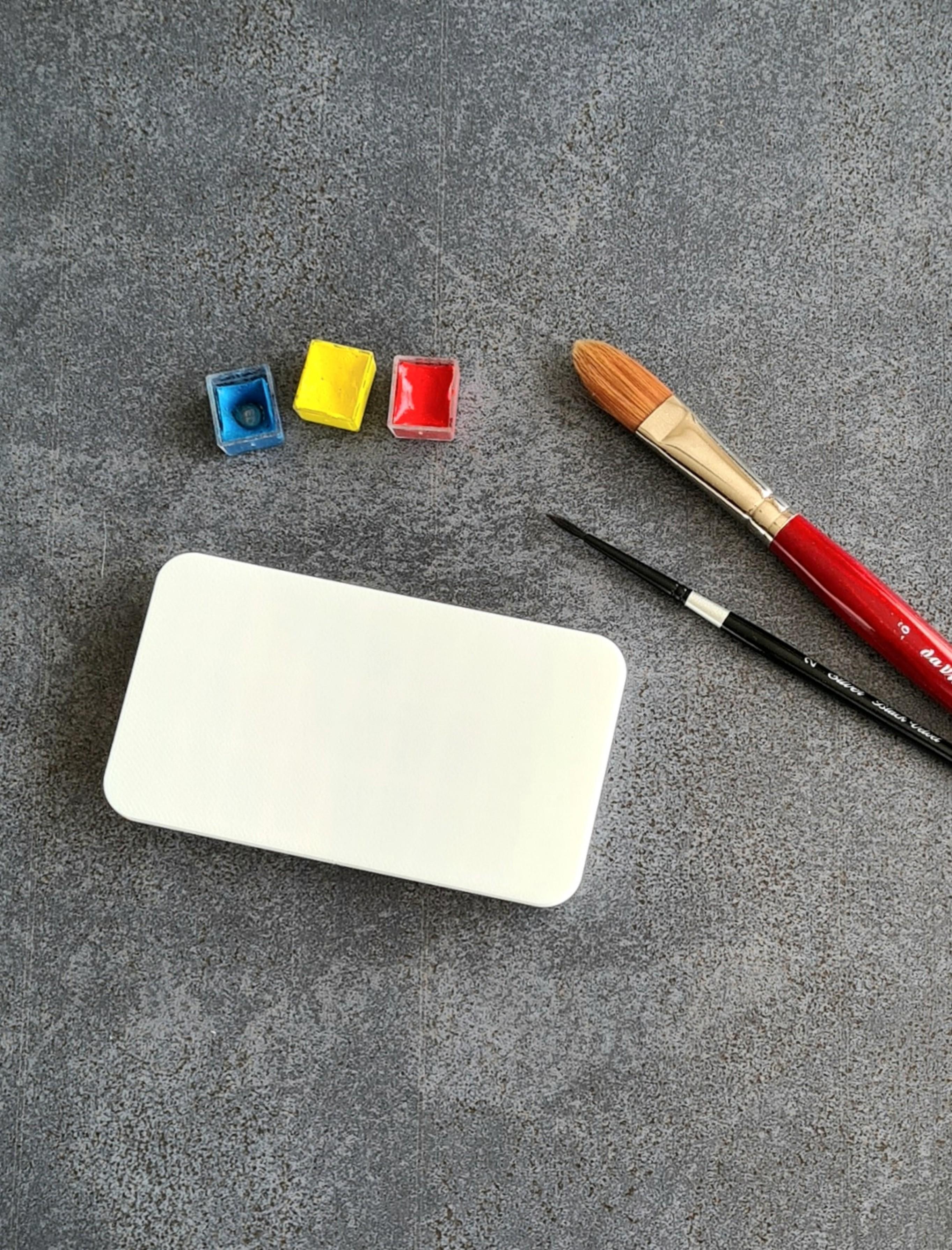 Acrylic Painting Wet Palette for Miniatures with Lids and 10 Brush Slots