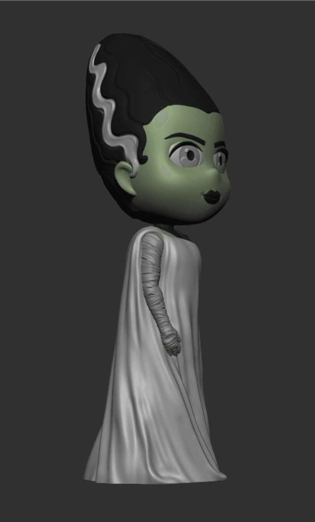 Little Big Head- Bride of Frankenstein 3d model