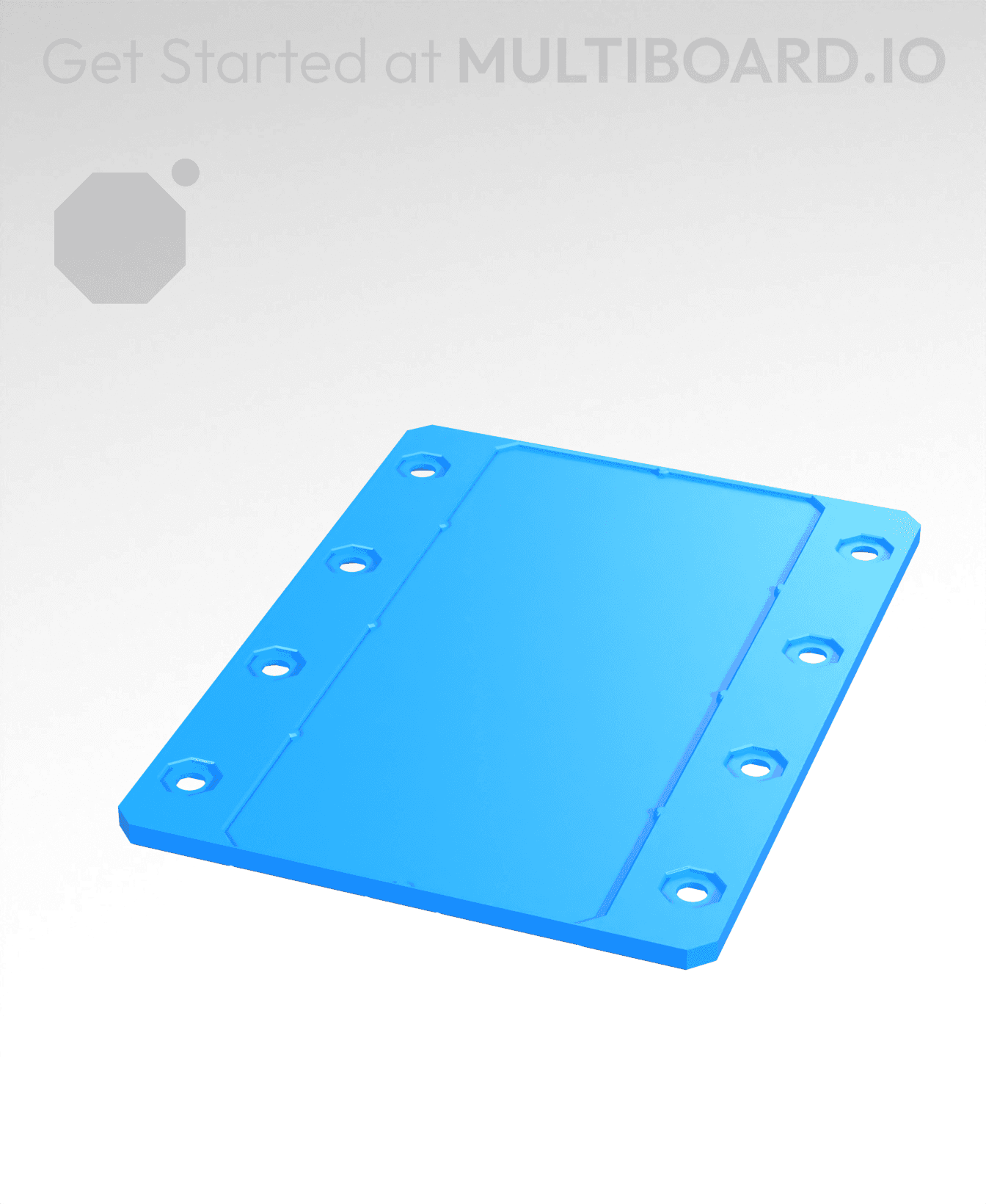 3x4 - Plain - Stacking Plate 3d model