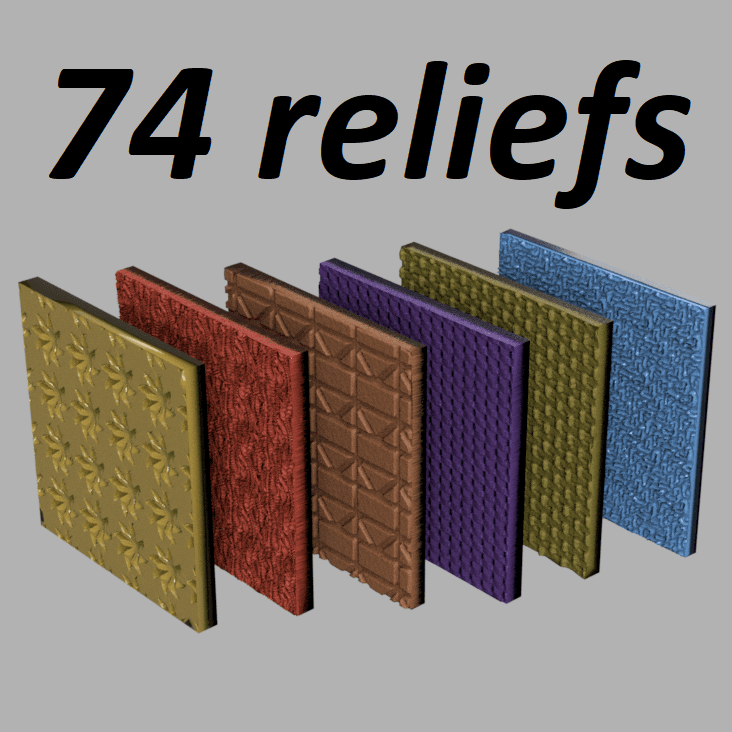 74 relief 3d model