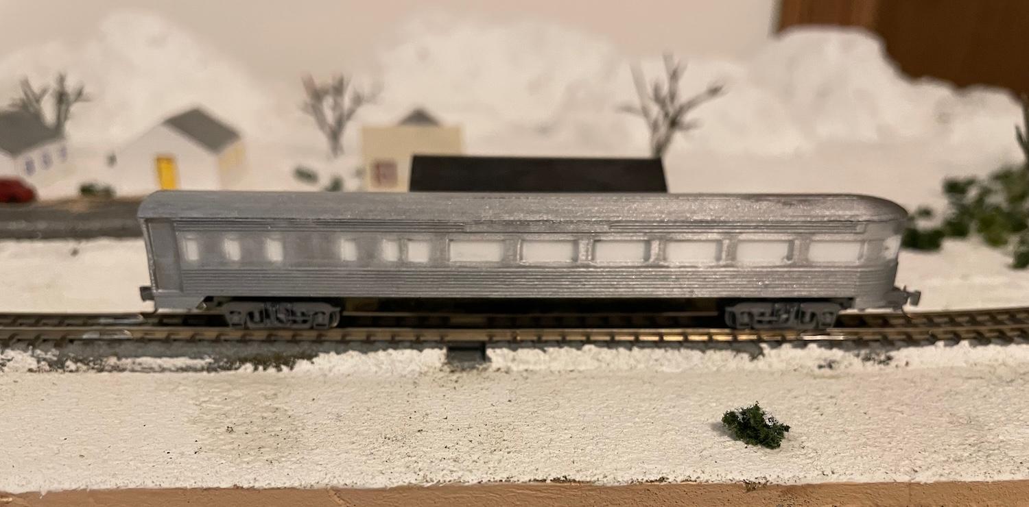 Z scale ATSF observation car 3d model