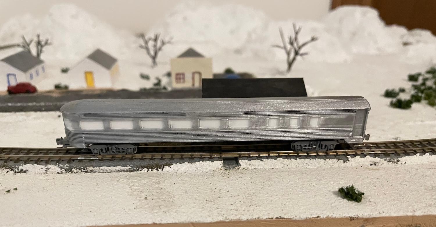 Z scale ATSF observation car 3d model