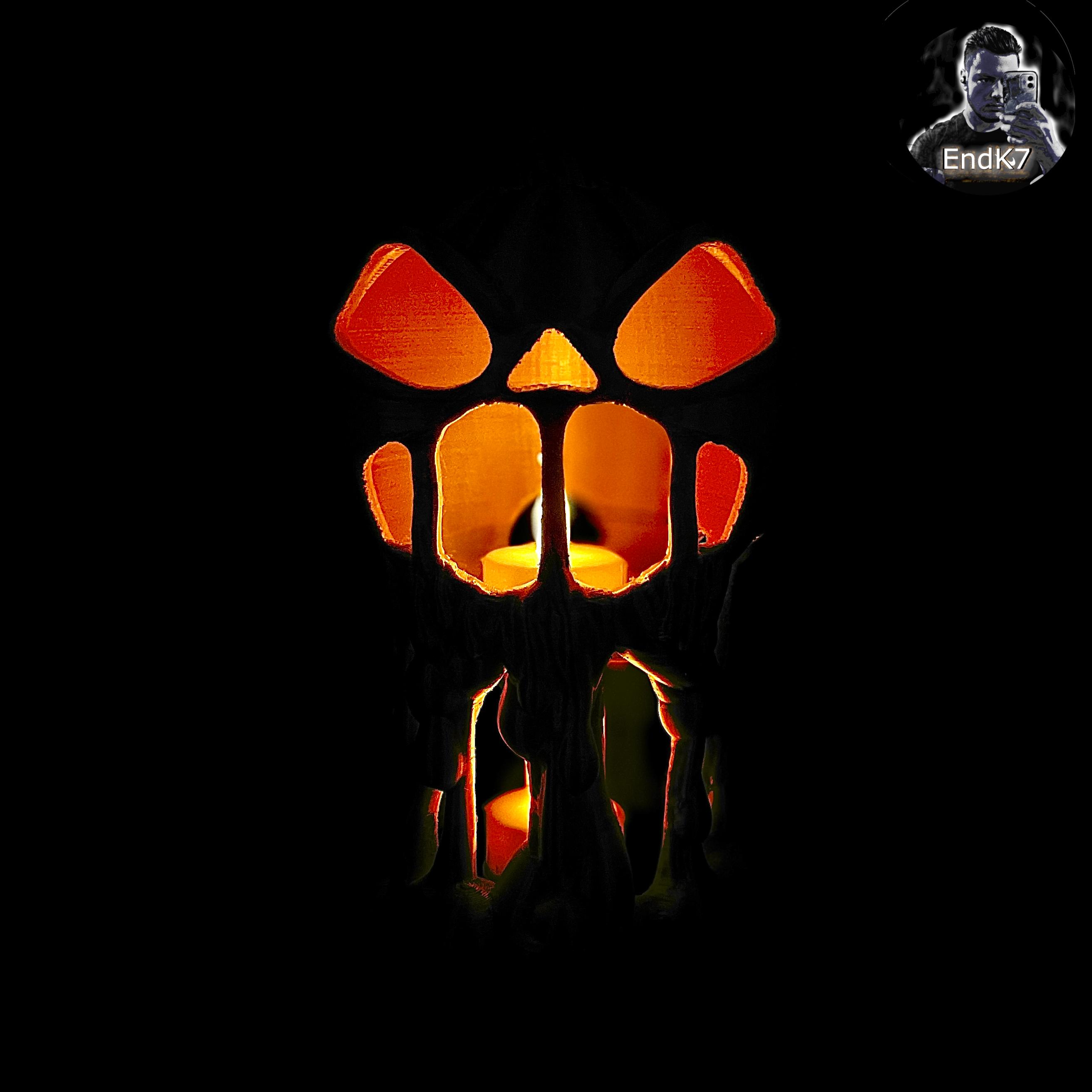 Flying Jack O'Lantern - Pumpkin - Tealight - Halloween 3d model