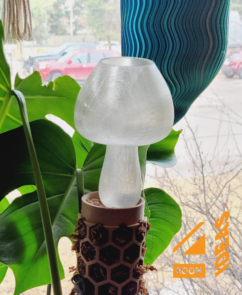 Moss Pole Watering Stake - Mushroom 3 3d model