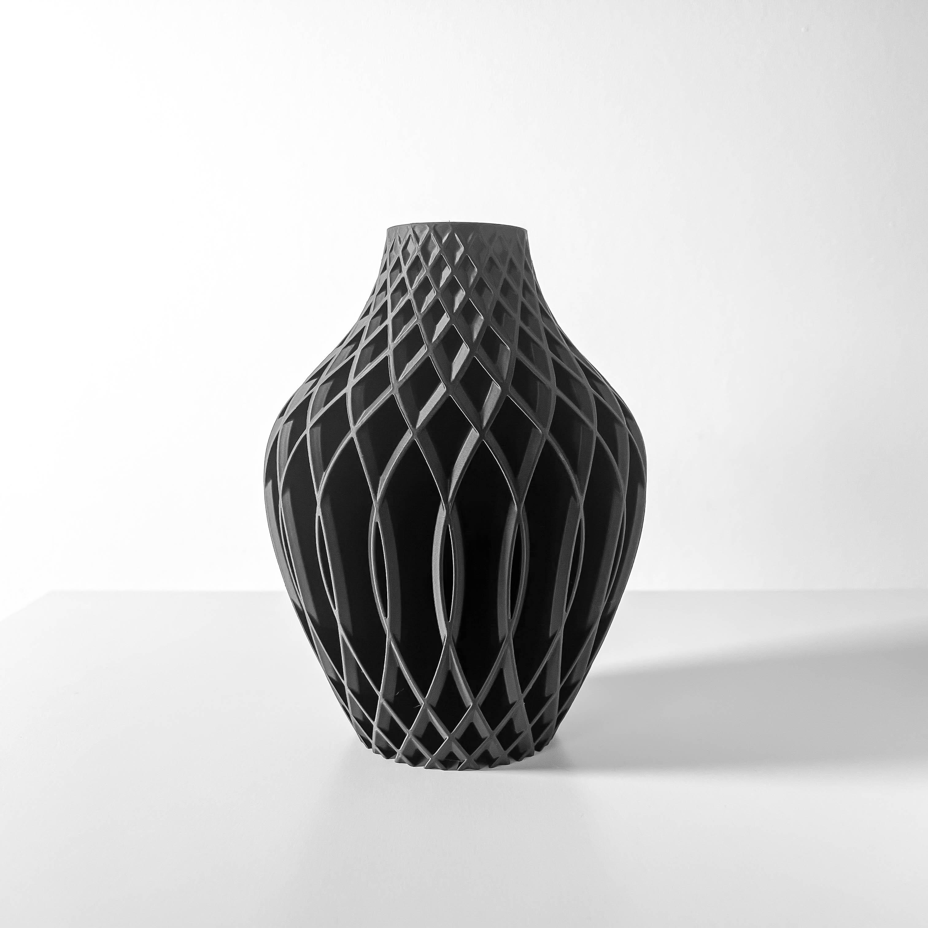 The Vika Vase, Modern and Unique Home Decor for Dried and Preserved Flower Arrangement  | STL File 3d model