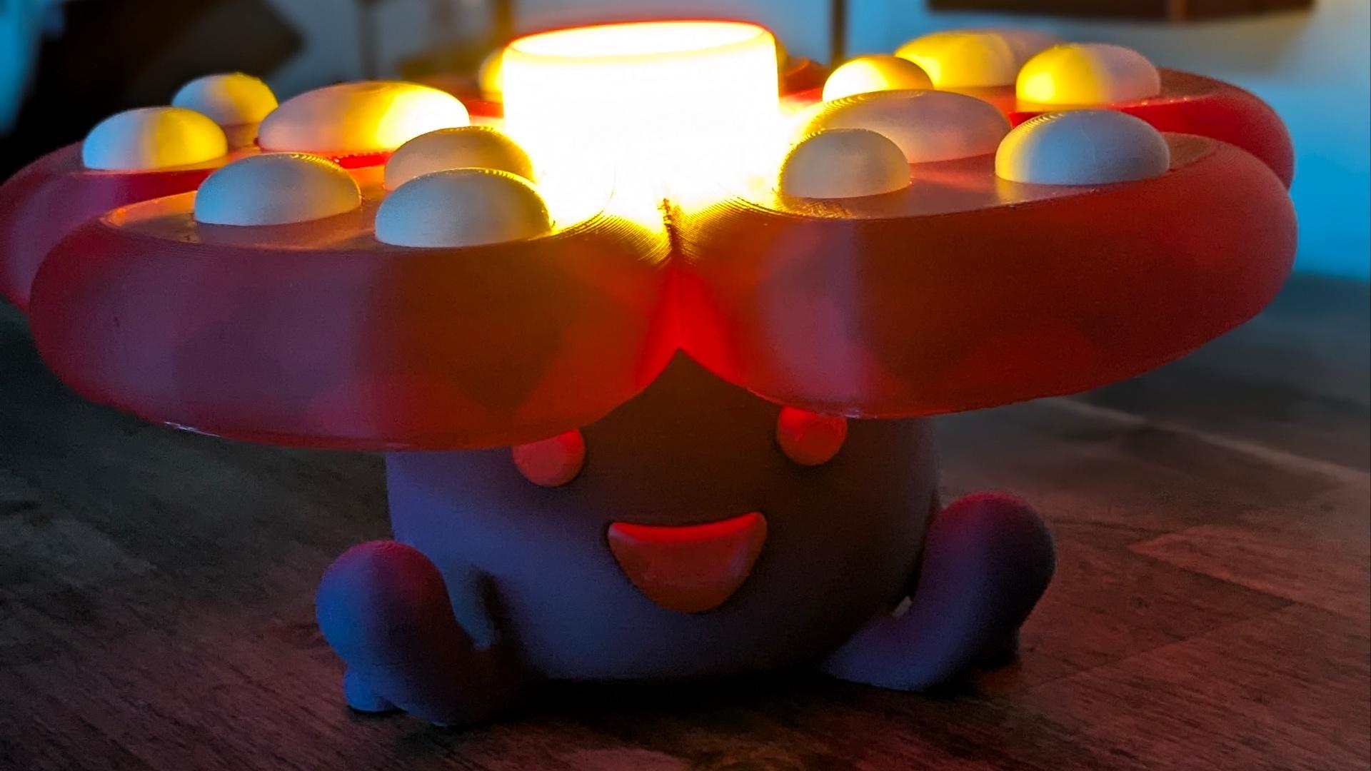 Vileplume Pokemon Night Light (MULTIPART).stl 3d model